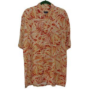 Men's Izod Tropical Shirt Linen and Rayon Size M